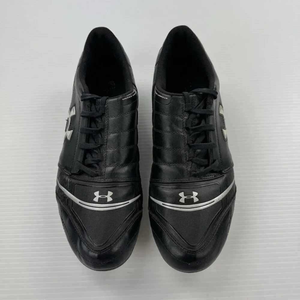 Under Armour Soccer Cleats Mens 12 Black Molded Stud Football